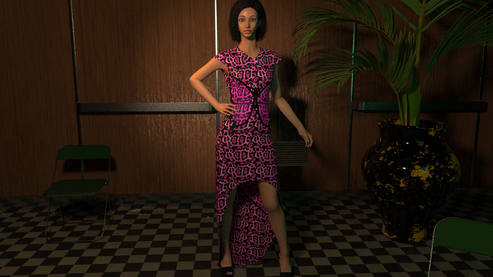 butterfly dress front view