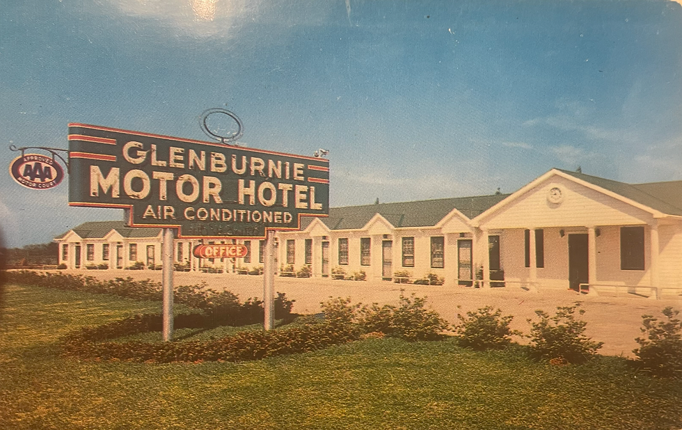 Vintage photo The Joshua when it was the Glenburnie Motor Hotel in the1950s.