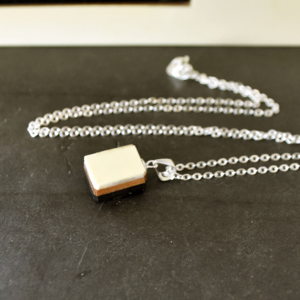 Thumbnail: Black & White Piano Key Necklace