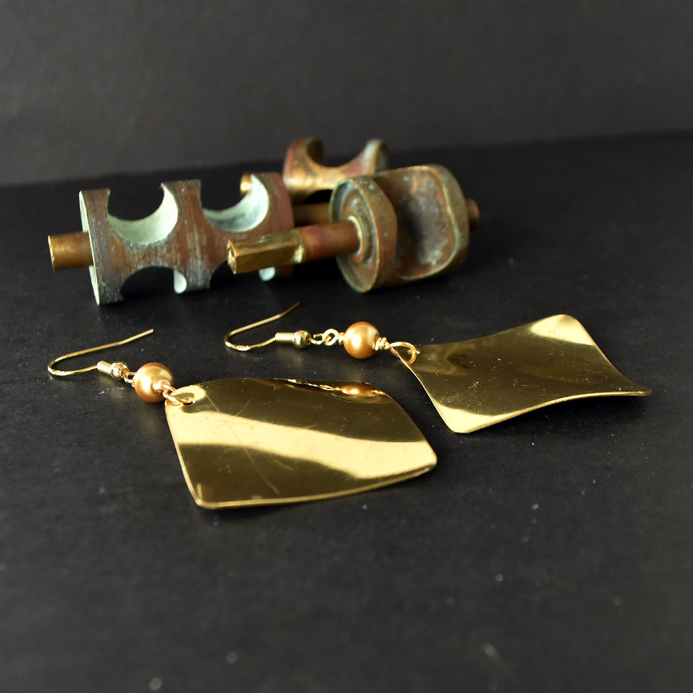 Thumbnail: French Horn Bell Statement Earrings
