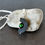 Thumbnail: Oboe Crescent Necklace with Green Pearl