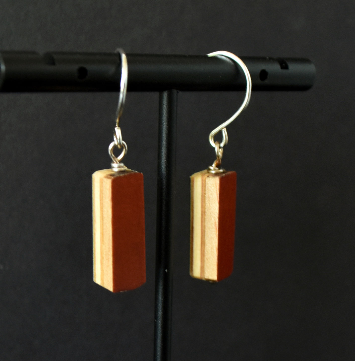 Cello & Guitar Wood Layered Earrings
