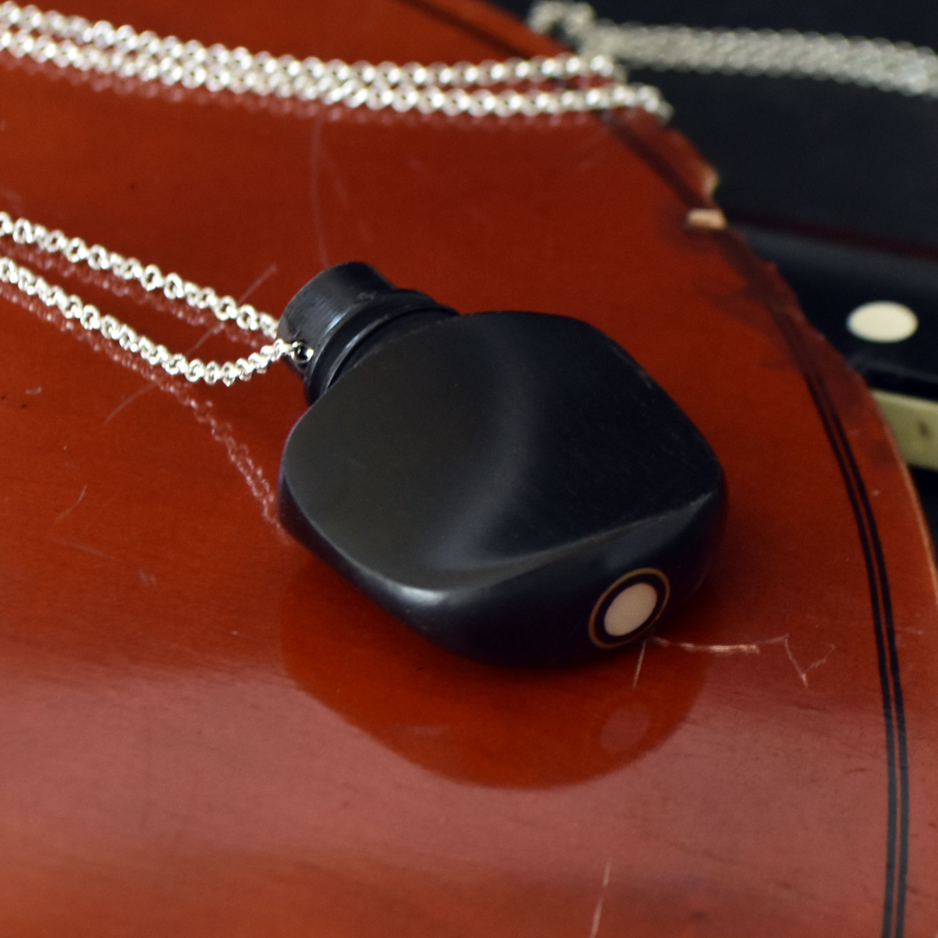 Cello Tuning Peg Long Necklace