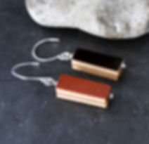 Cello & Guitar Wood Layered Earrings