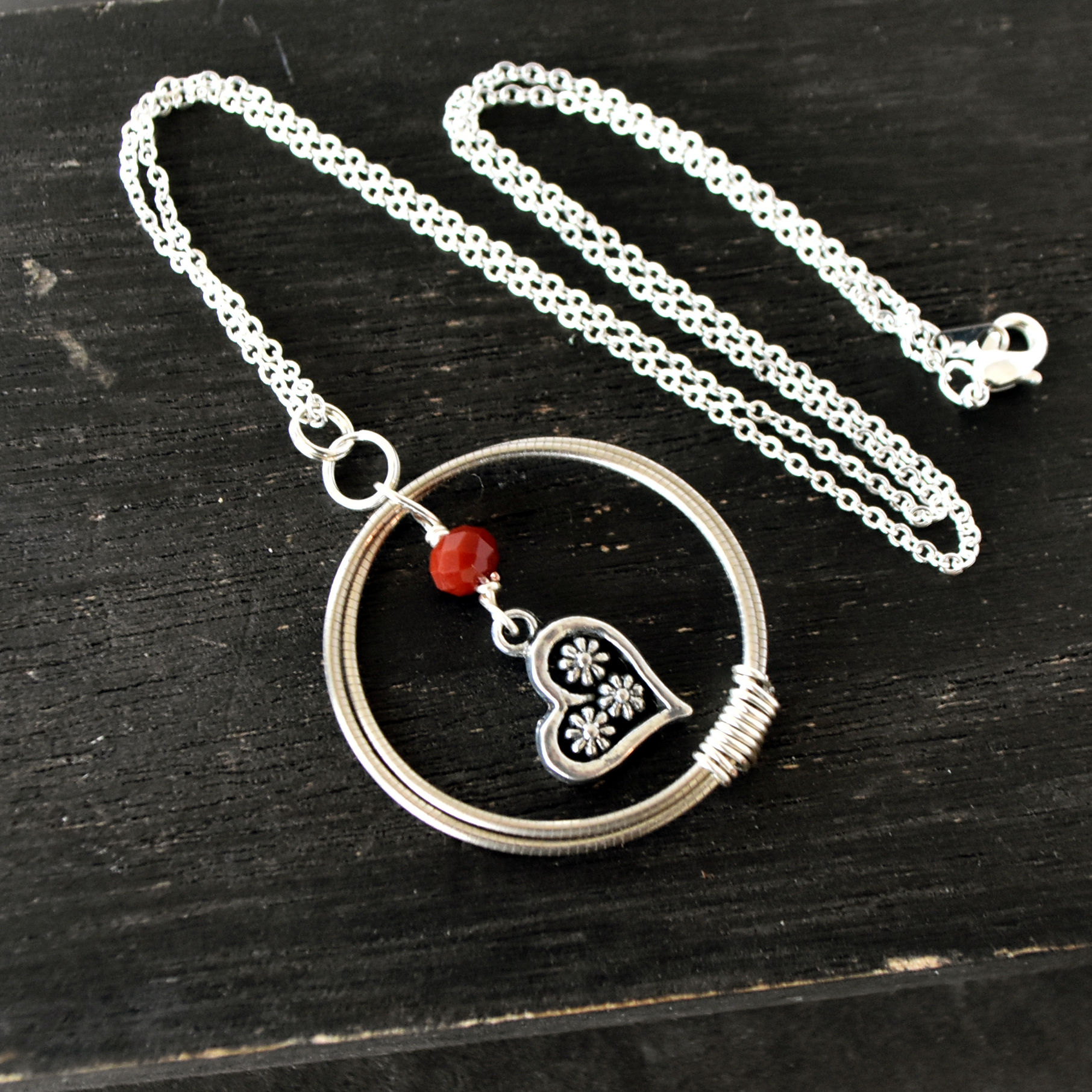 Upcycled Bass String Necklace