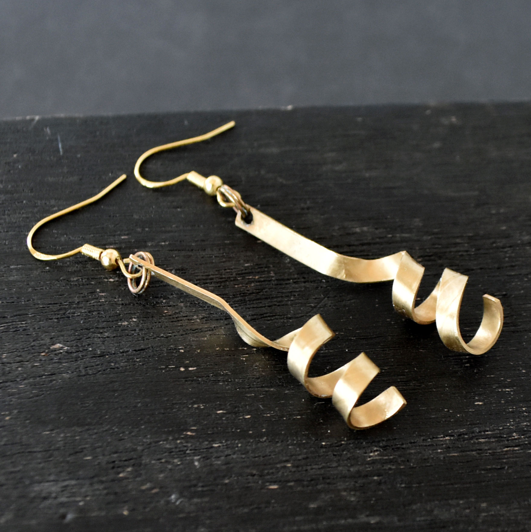 Corkscrew Drum Cymbal Earrings