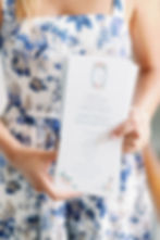 Floral Watercolor ceremony program