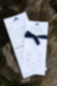 Nautical map Wedding Program