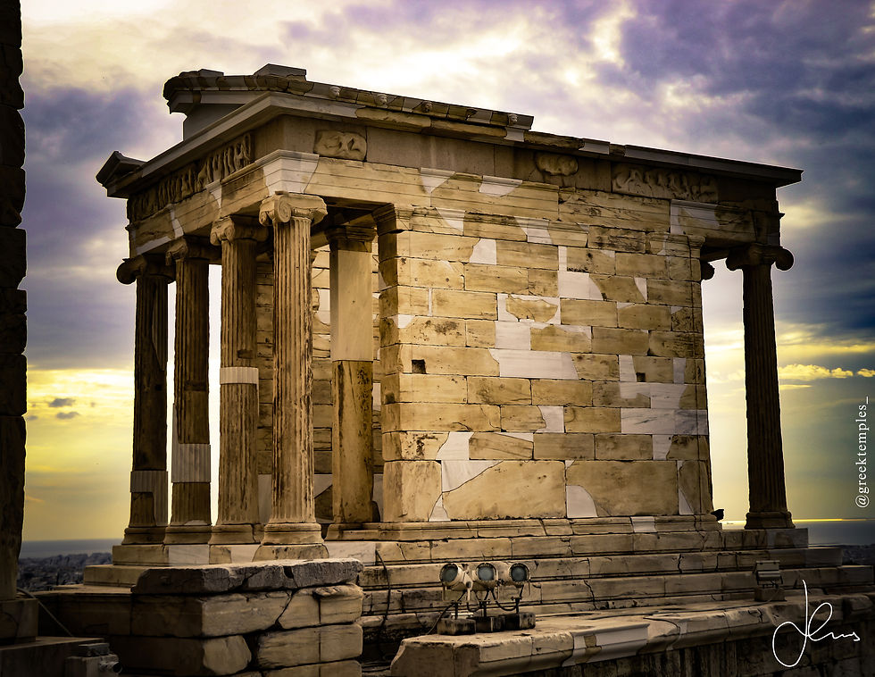 Temple of Athena Nike Acropolis Athens North East View