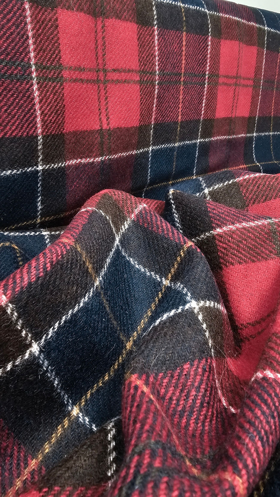 Thumbnail: Red Tartan 100% wool 