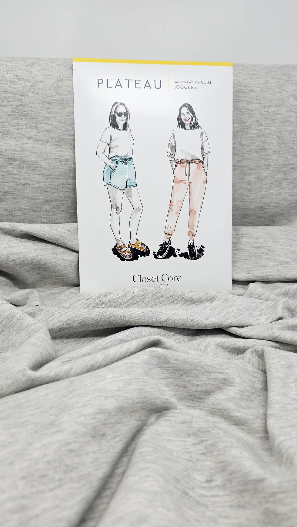 Thumbnail: Heathered Light Grey French Terry (OEKO-TEX)