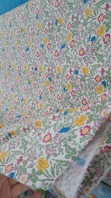 Thumbnail: Bunny Garden Cotton Poplin — Light Green (Storybook Vibes)