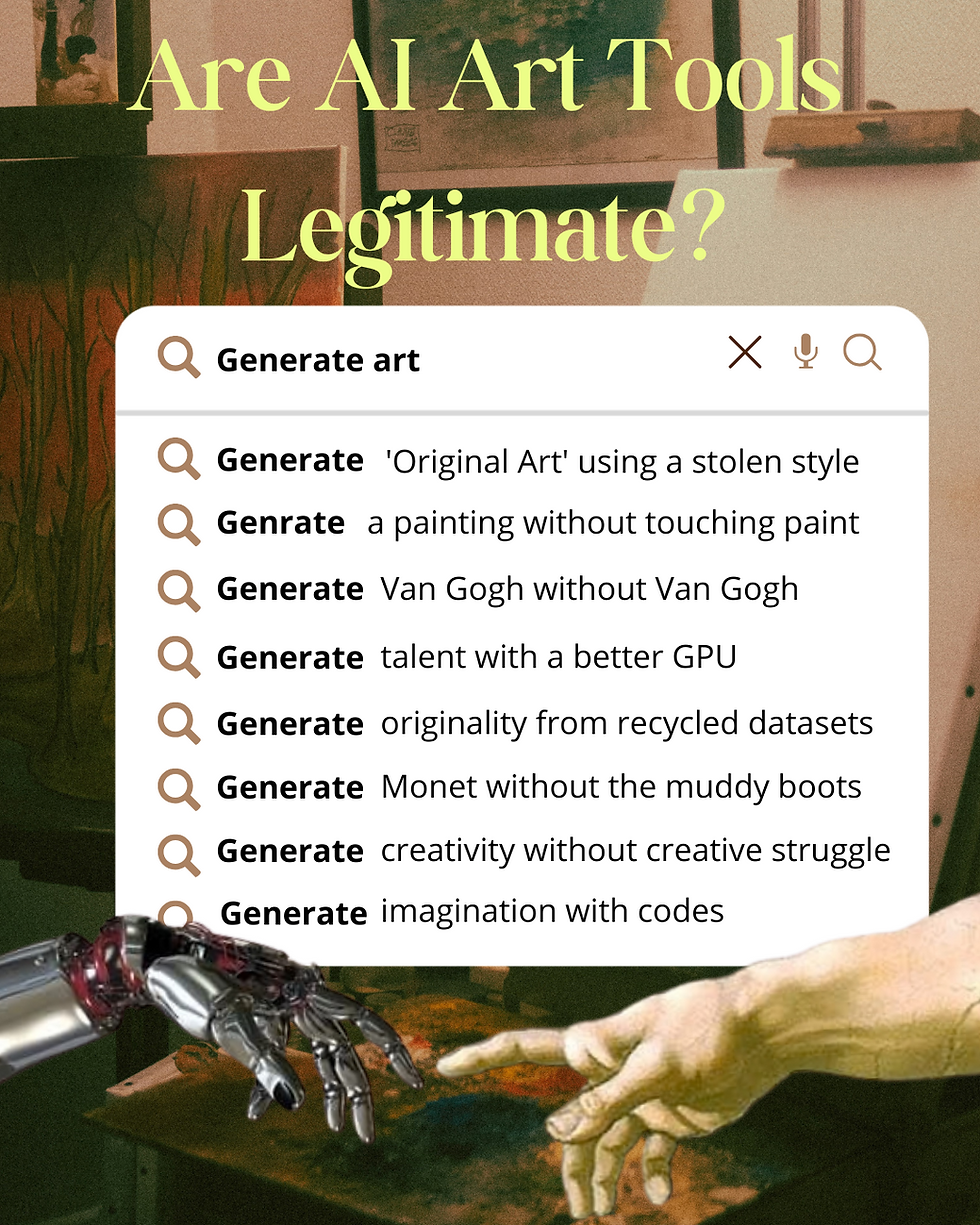 The Legitimacy of AI Art Tools