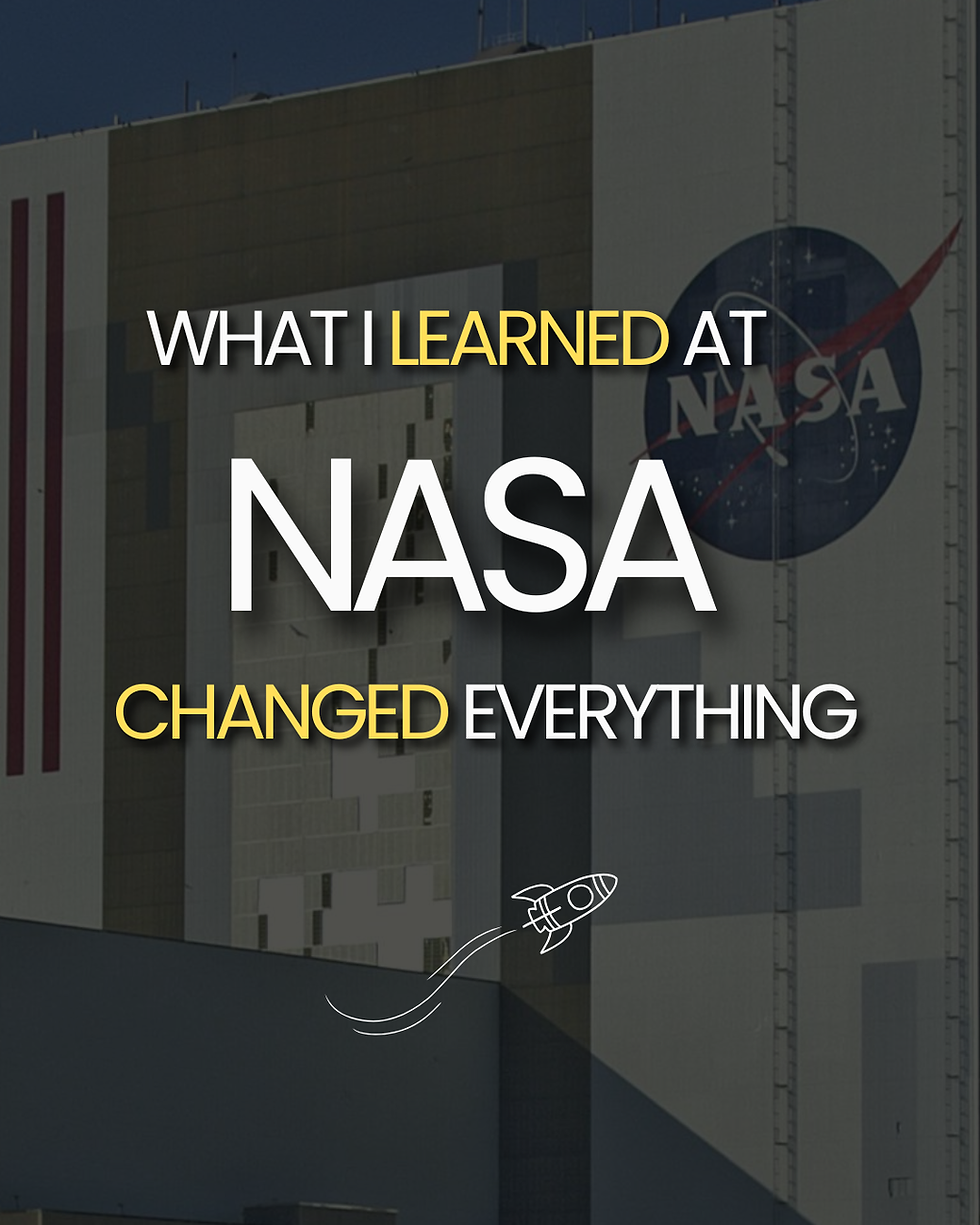 Lessons from NASA I couldn’t ignore.