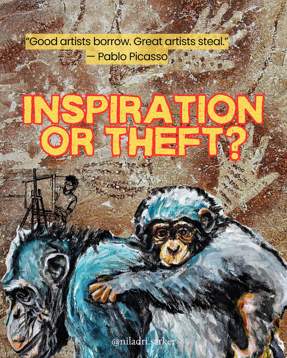 Niladri Sarker's artworks and mixed media poster