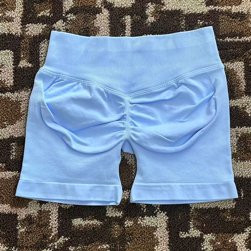 Thumbnail: Women Gym Shorts  Fitness Sports Biker Shorts High Waist And Waist Tightening Yo