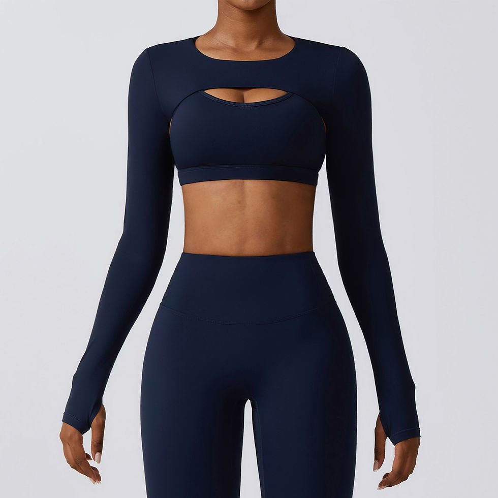 Miniatura: Sports Camisole Yoga Long Sleeved 1 Piece Shawl Yoga Top Nude Fitness Yop Gym Pu