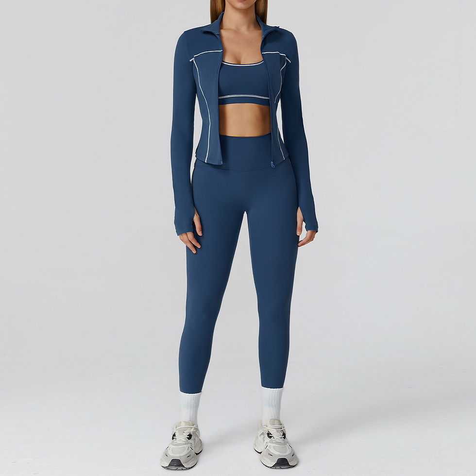 Thumbnail: Yoga Set 2/3PCS Sports Outfits Women Clothes Fitness Tracksuit Gym Legging Worko