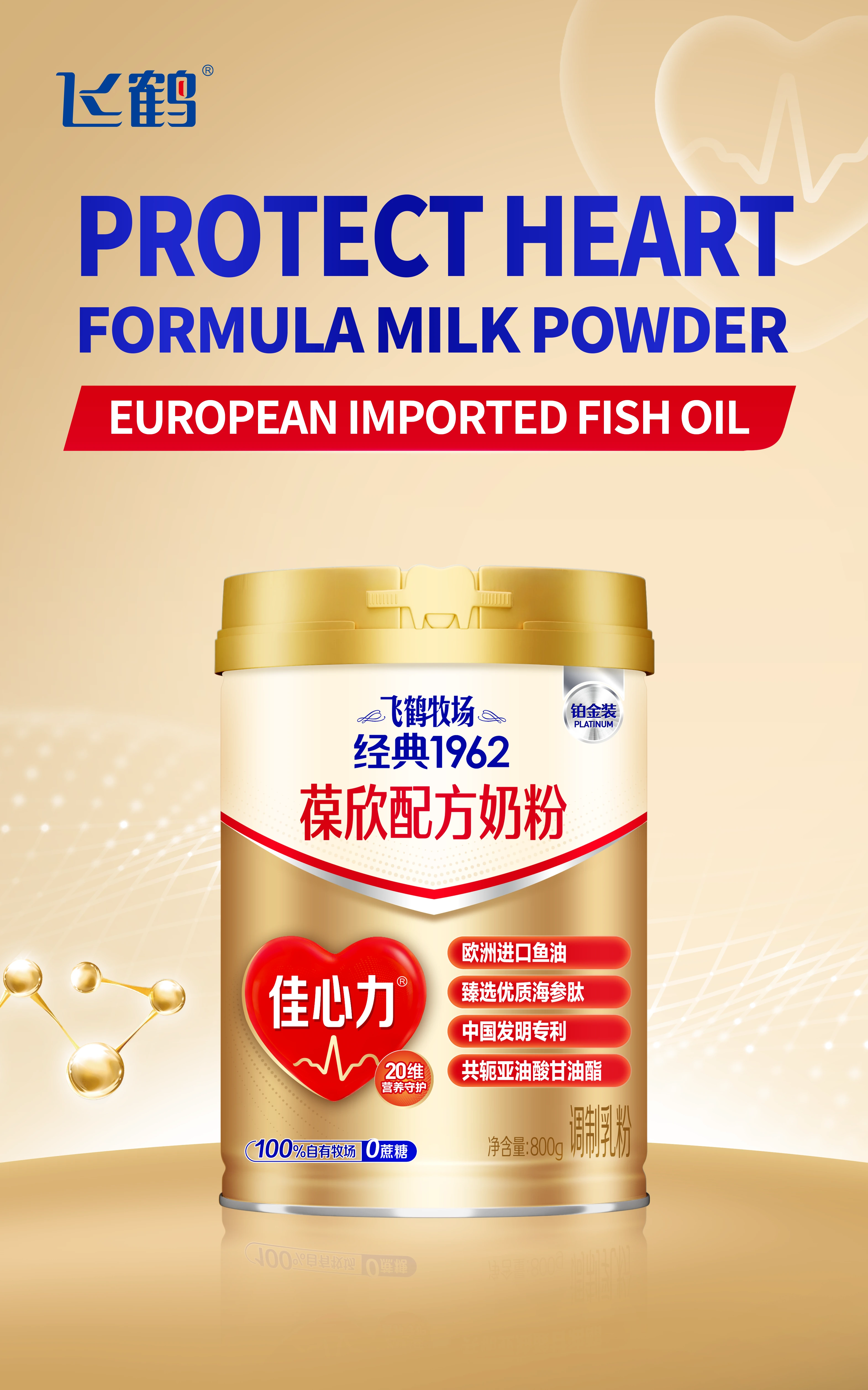Premium formula supports heart health via lipid regulation, vascular repair, and metabolic safety.