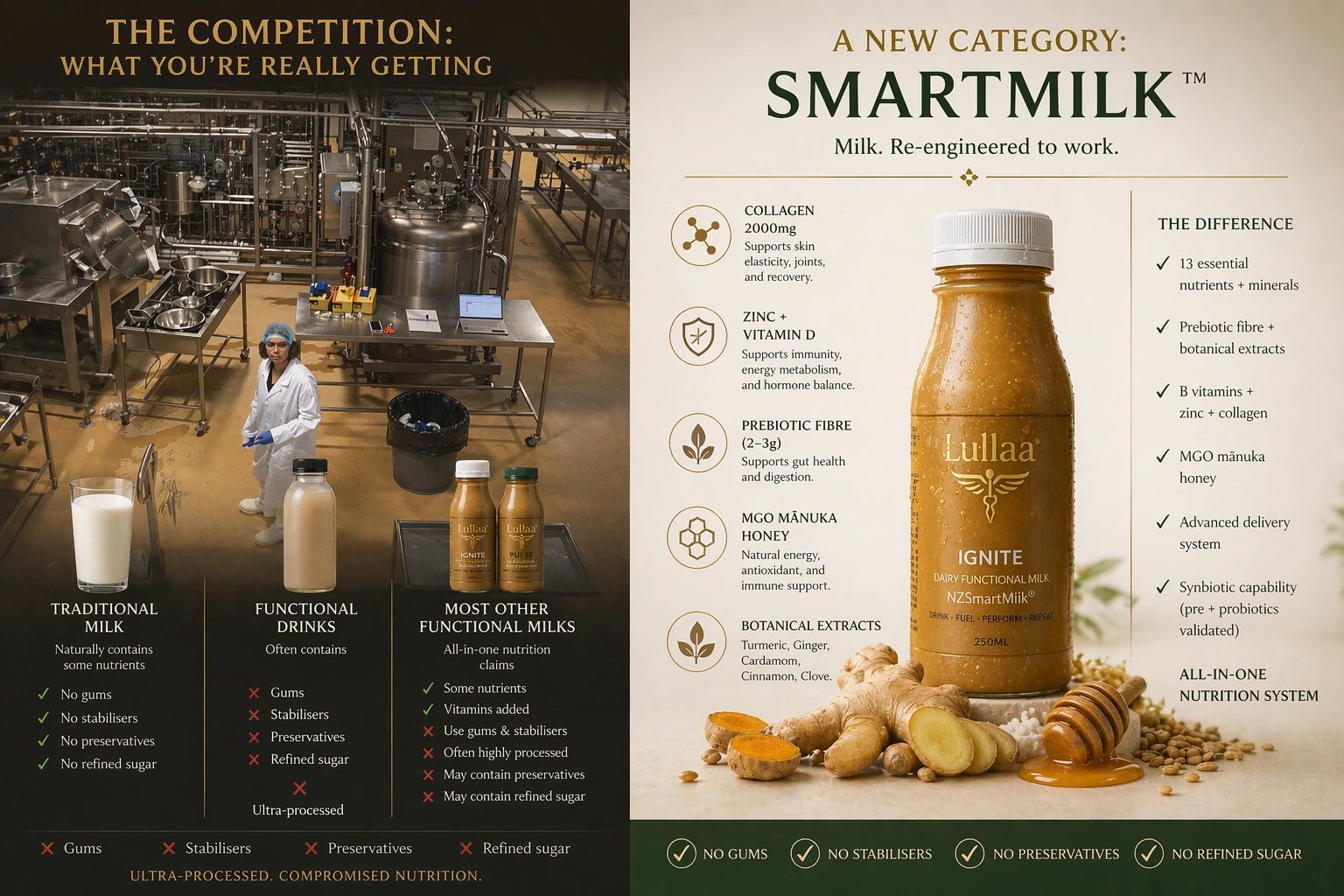 LULLAA® transforms milk into a clean-label, functional nutrition platform with BioFusion® technology