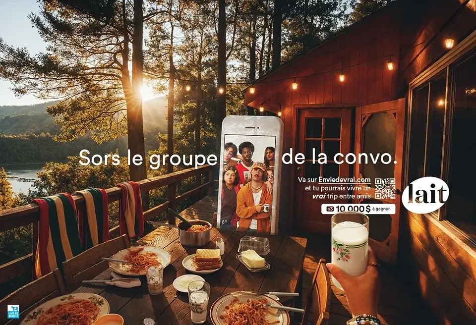 Finalist Marketing campaign: Le goût du vrai by Les Producteurs de lait du Québec