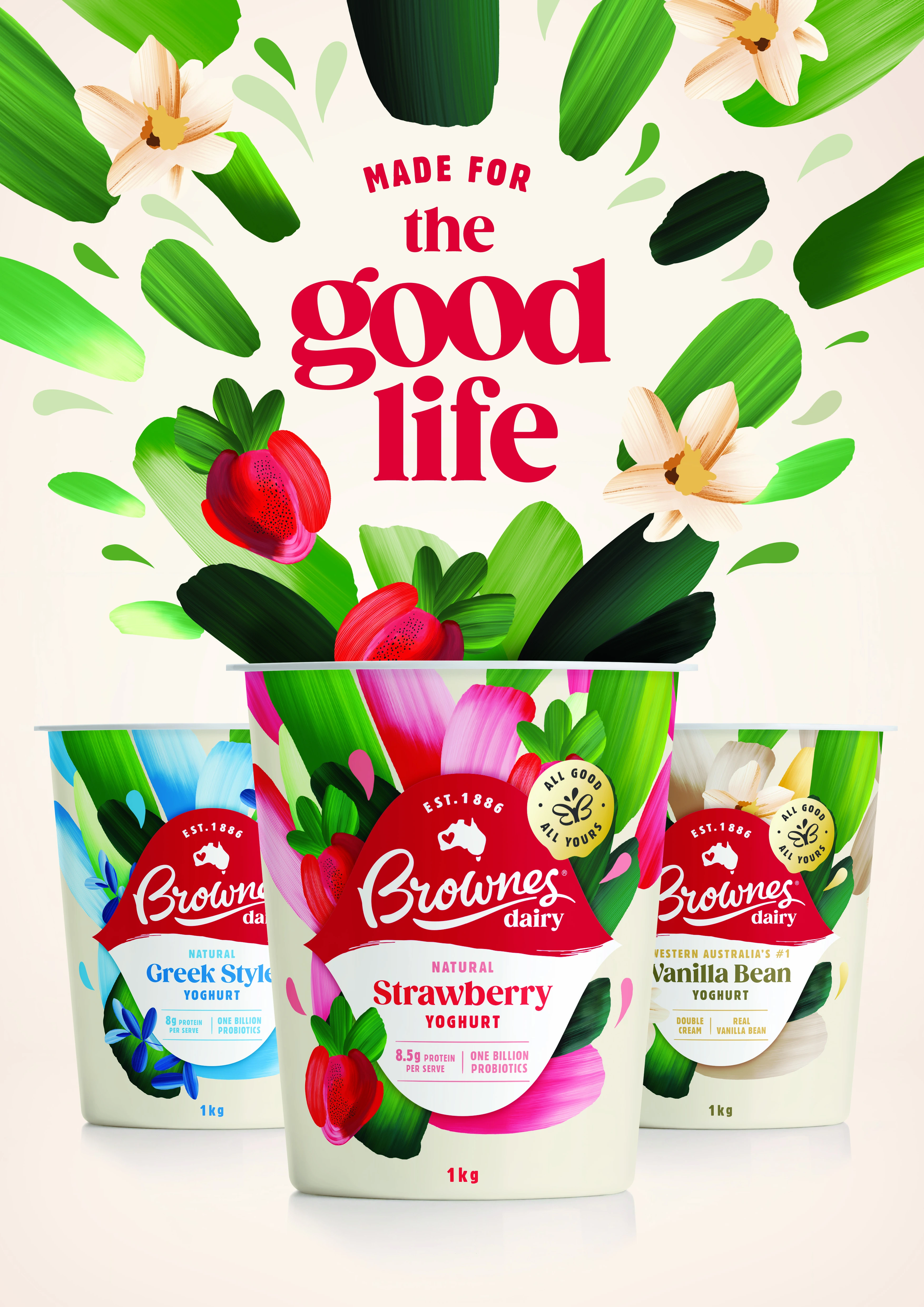 Brownes Dairy's yoghurt redesign boosts sales by blending heritage with vibrant, modern design.