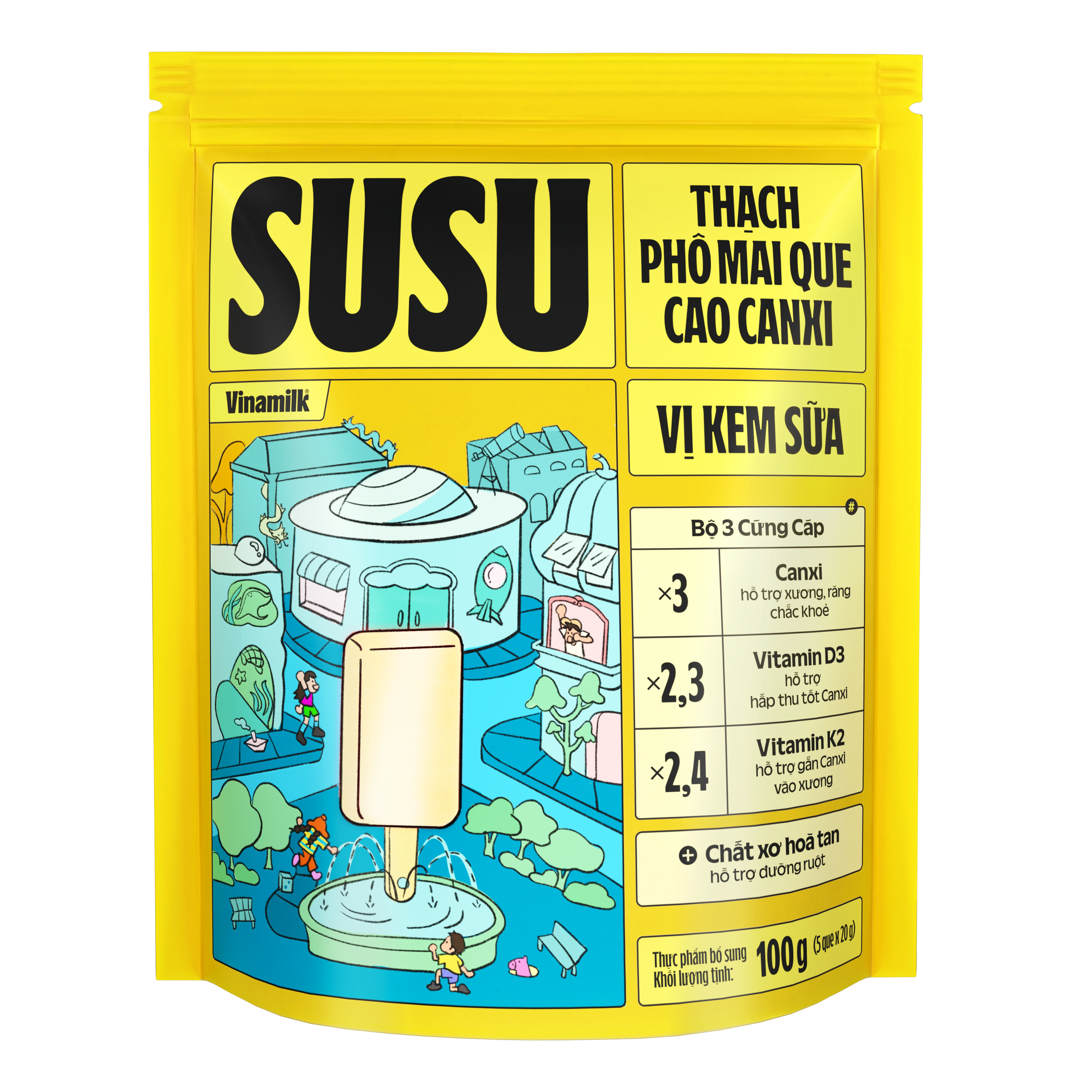 Vinamilk SuSu Cheese Lollipop offers a healthy, tasty, and growth-supporting snack for kids.