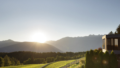 Rolling alpine hills near Bergvillen by Chalet Mirabell
