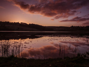 Where the Water Touches the Sky - Autumn at Stanford Lake Lodge