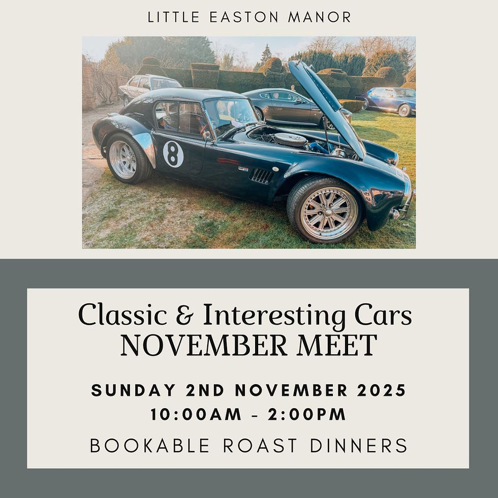 Classic & Interesting Cars & Roast Dinners NOVEMBER
