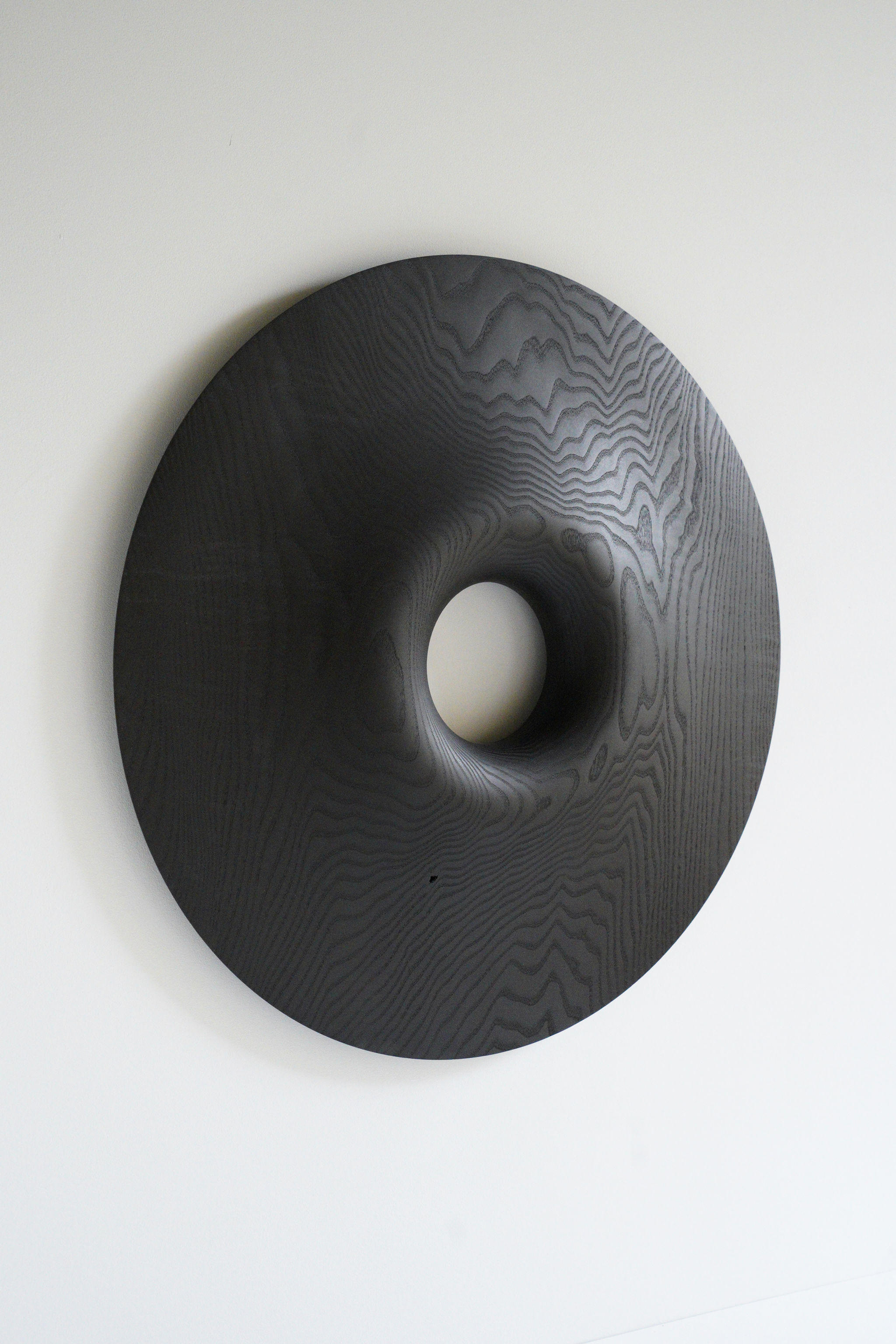 Wall sculpture (ash, black)