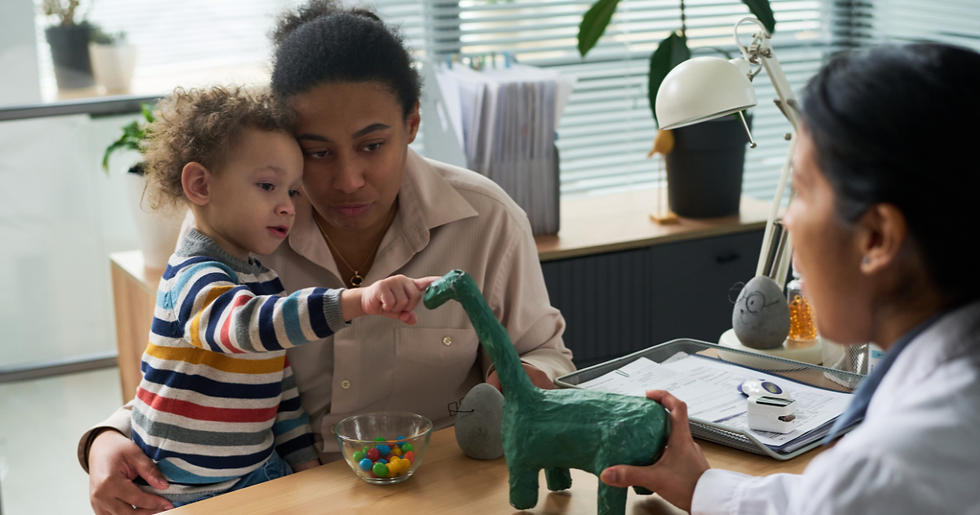 A family discussing Molina Healthcare ABA therapy coverage