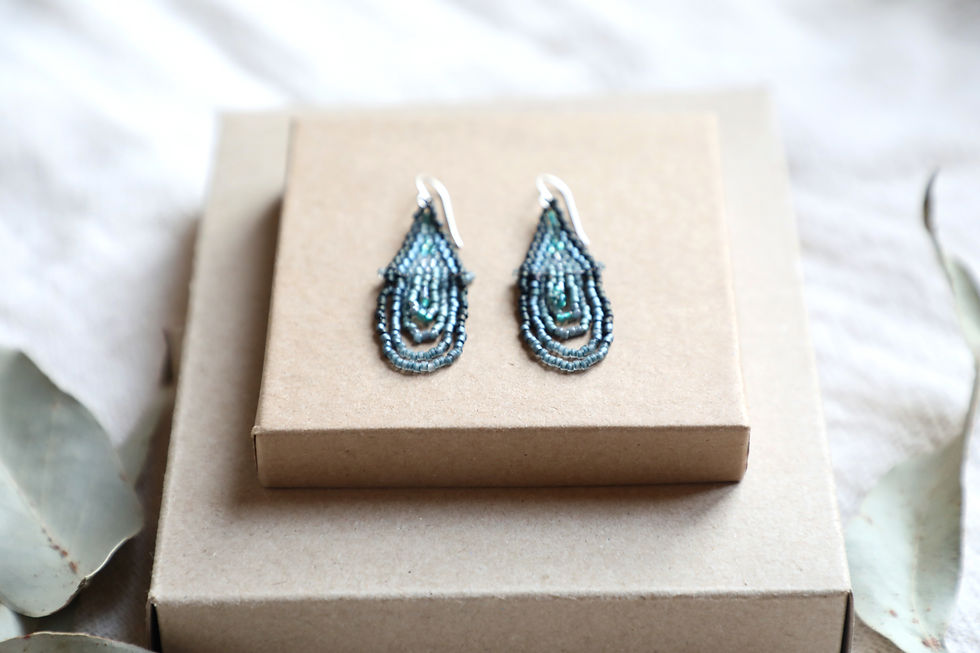Thumbnail: Blue Oma Earrings