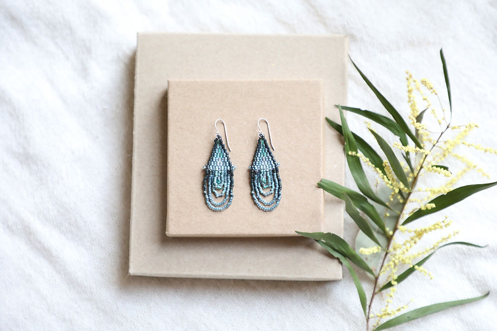 Thumbnail: Blue Oma Earrings