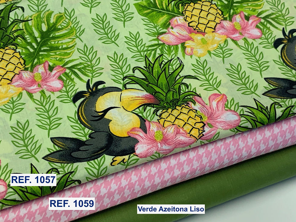 Miniatura: REF. 1057 - Tucanos em fundo Tropical