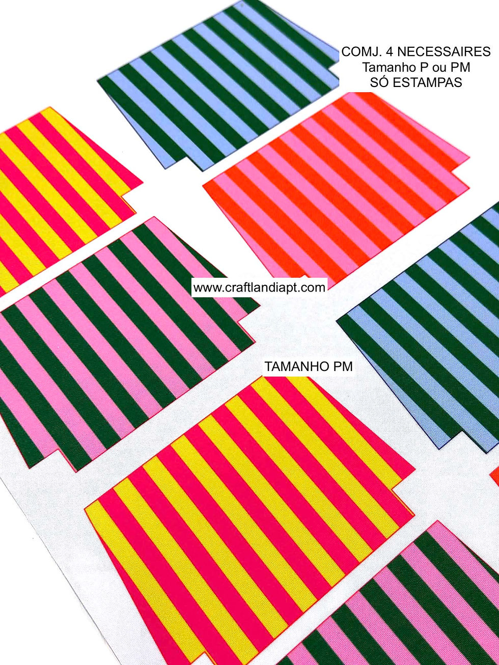 Miniatura: #5 - Conj. 4 Necessaires - Só Estampa - Tamanho P ou PM