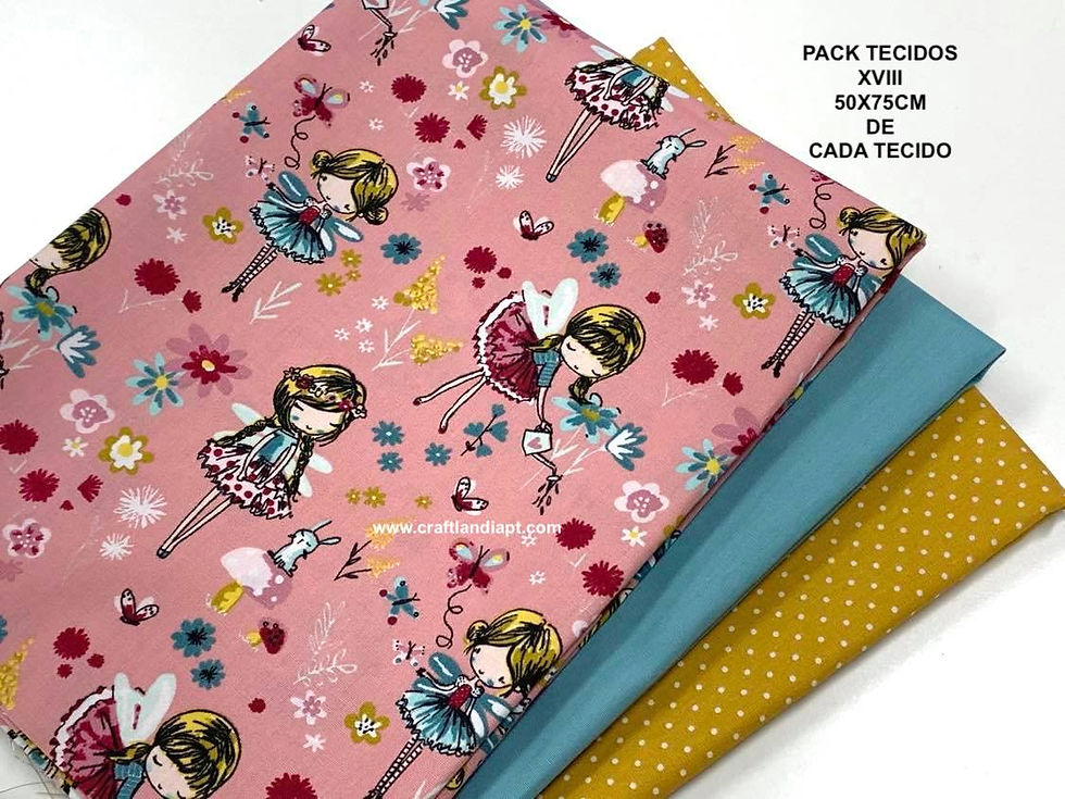Miniatura: PACK TECIDOS XVIII - 50cmx75cm de cada tecido