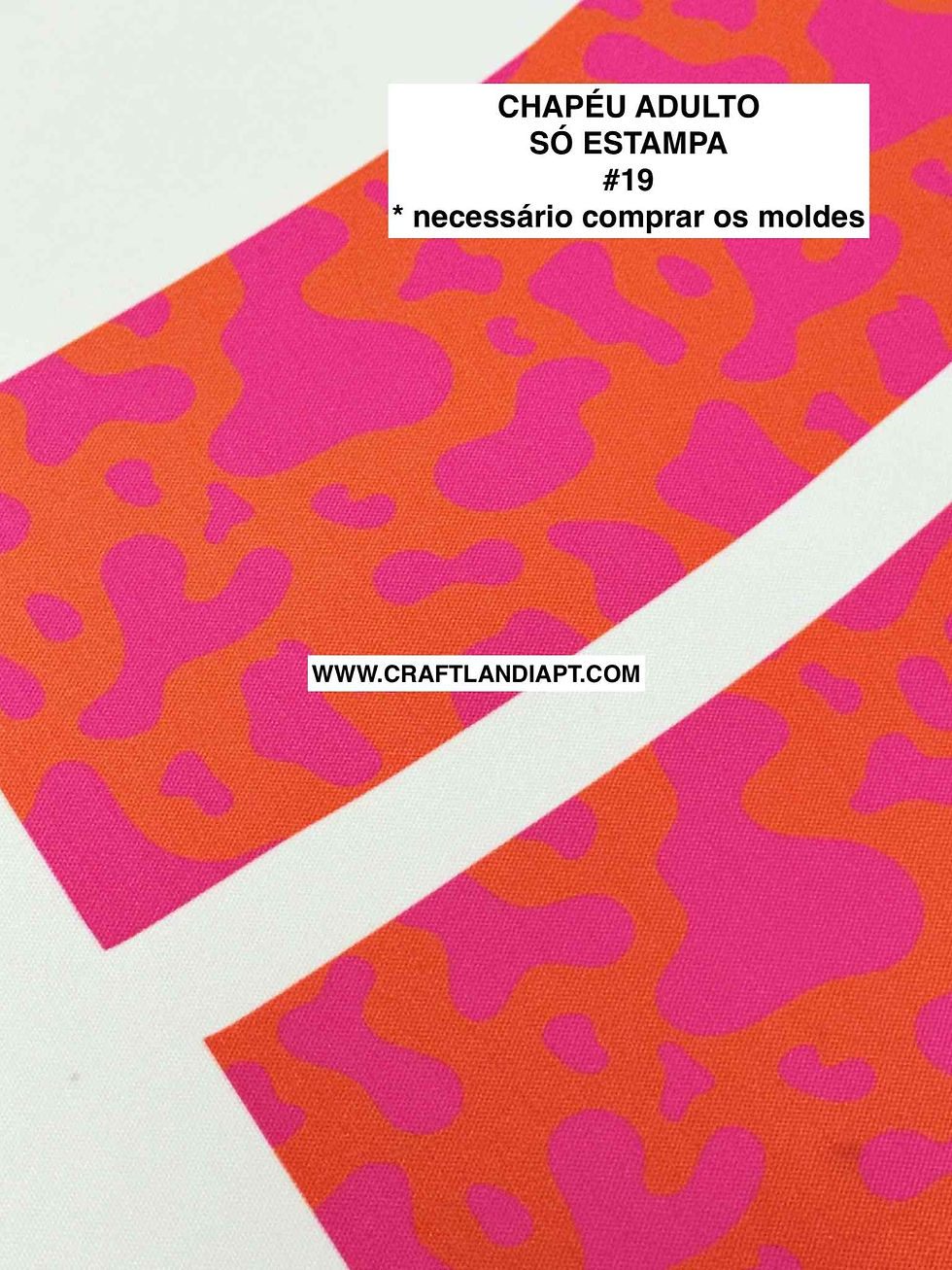 Miniatura: #19 - CHAPÉU ADULTO - Só estampa exterior