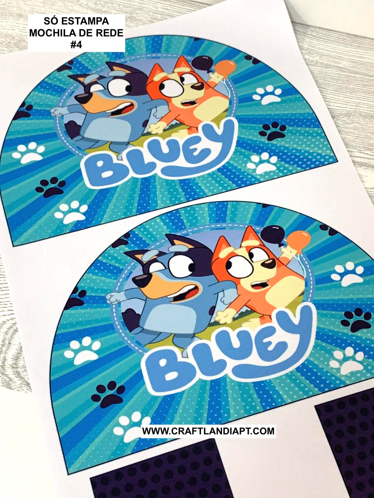 #4 - MOCHILA DE REDE - SÓ ESTAMPA