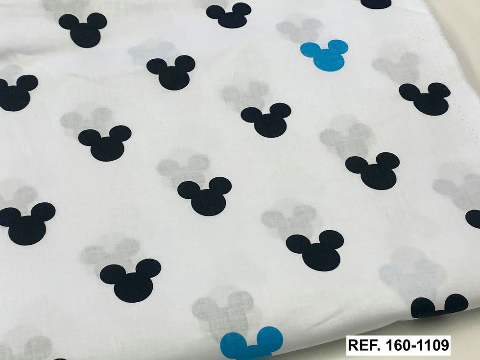 Miniatura: REF. 1109 - Mickeys Preto e Turquesa em fundo branco