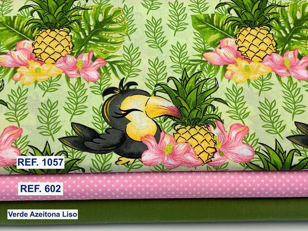 Miniatura: REF. 1057 - Tucanos em fundo Tropical