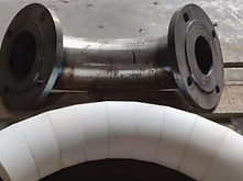 Curvas com revestimento de anéis de alta alumina