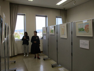 星野絵画展in角田 スタート