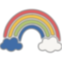 rainbow in cloud graphics