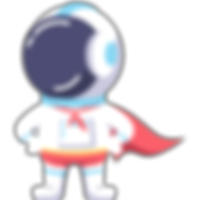 proud space guy graphic