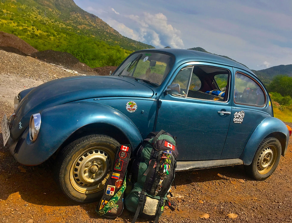 hitchhiking mexico in a volkswagon bug vw guerrero photo by author John Ear
