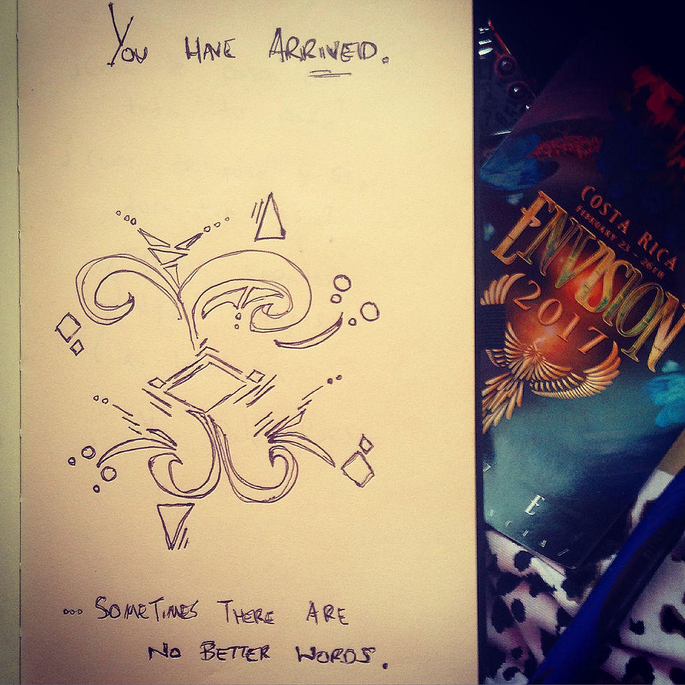 'You have Arrived' journal sketch by John Early