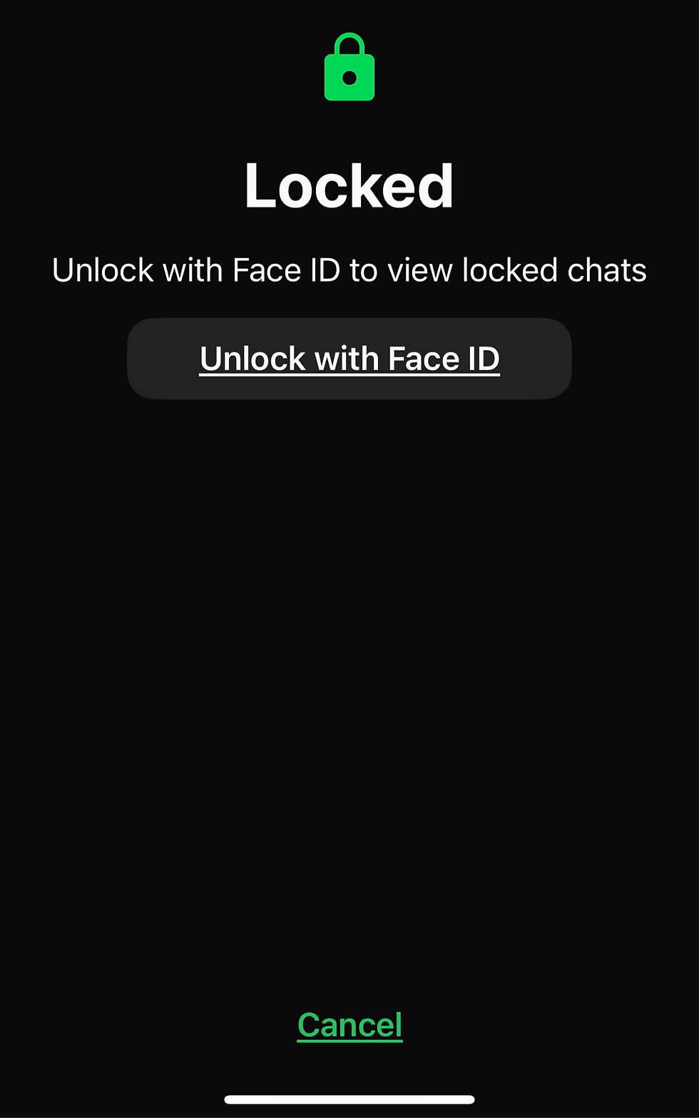 Lock it down with Face ID and / PIN