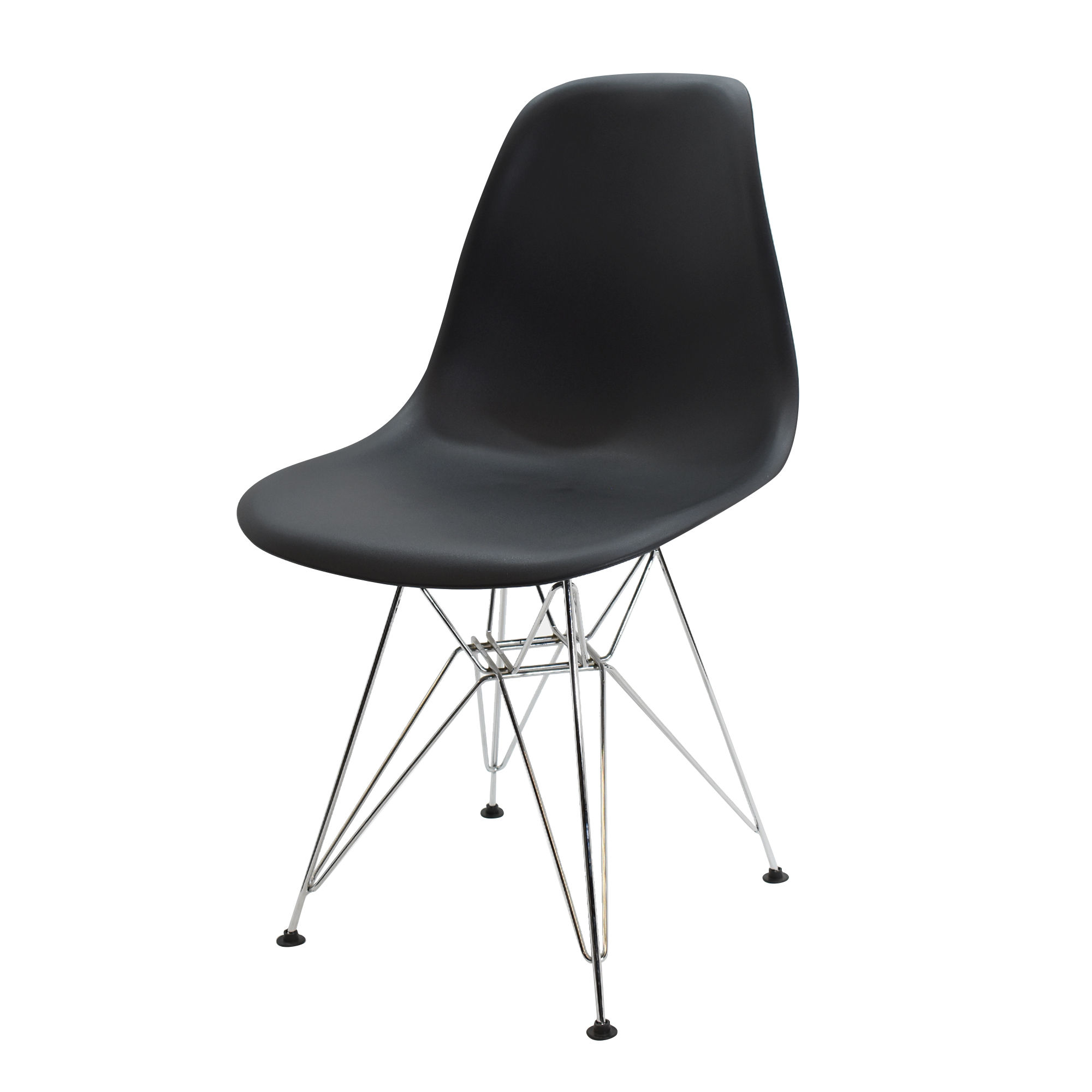 Silla Eames Negra Estructura Dkr