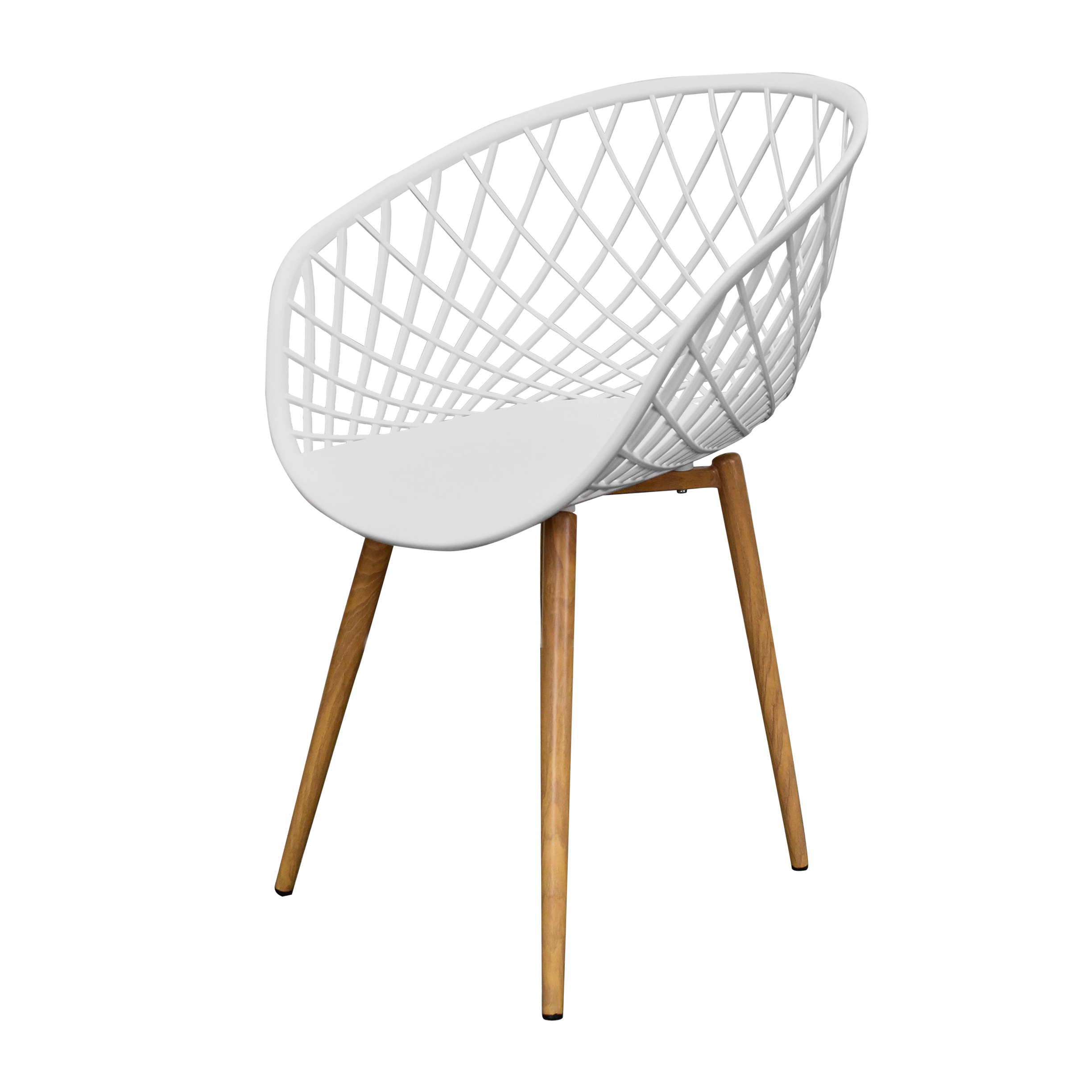 Silla Sidera Blanca Plastico Perforado